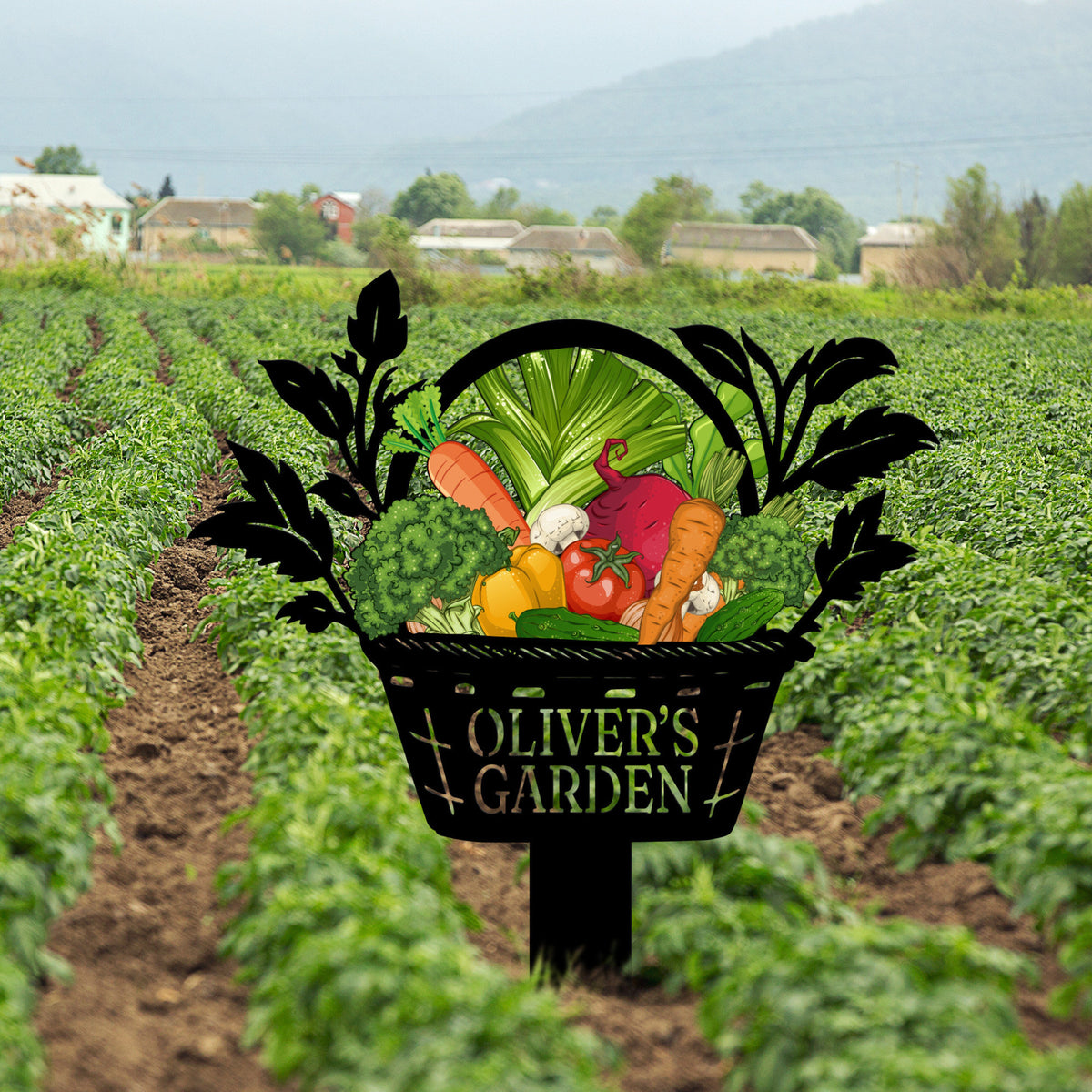 Custom Vegetables Garden Sign, Vegetables Garden Stake, Metal Yard Art, Vegetable Plot Markers, Gardener Gift, Garden Decor, Mother's Day