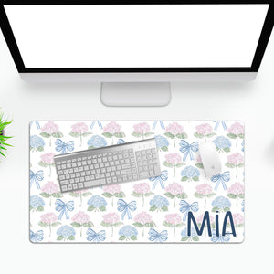 Custom Desk Pad, Coquette Personalized Desk, Grandmillennial Decor, Teacher Gift, Monogrammed Home Office, Dorm Room Decor, Gift Custom Office