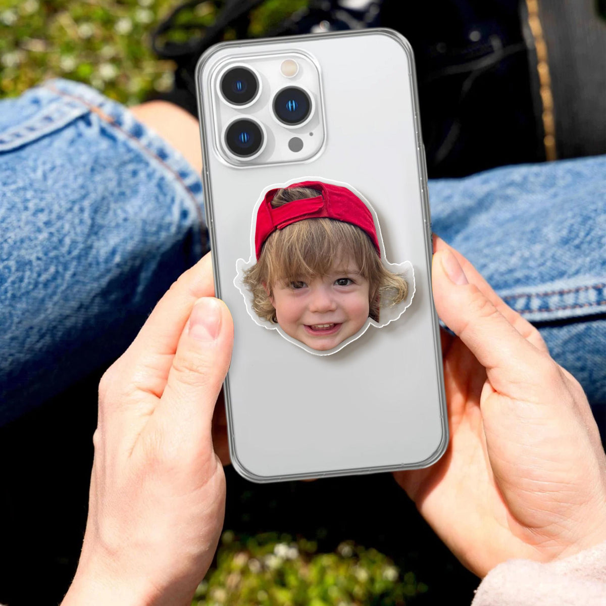 Personalized Baby Face Phone Grip Stand, Custom Funny Photo Phone Grip, Baby Photo Phone Grip Holder, Birthday Gifts, Phone Accessories