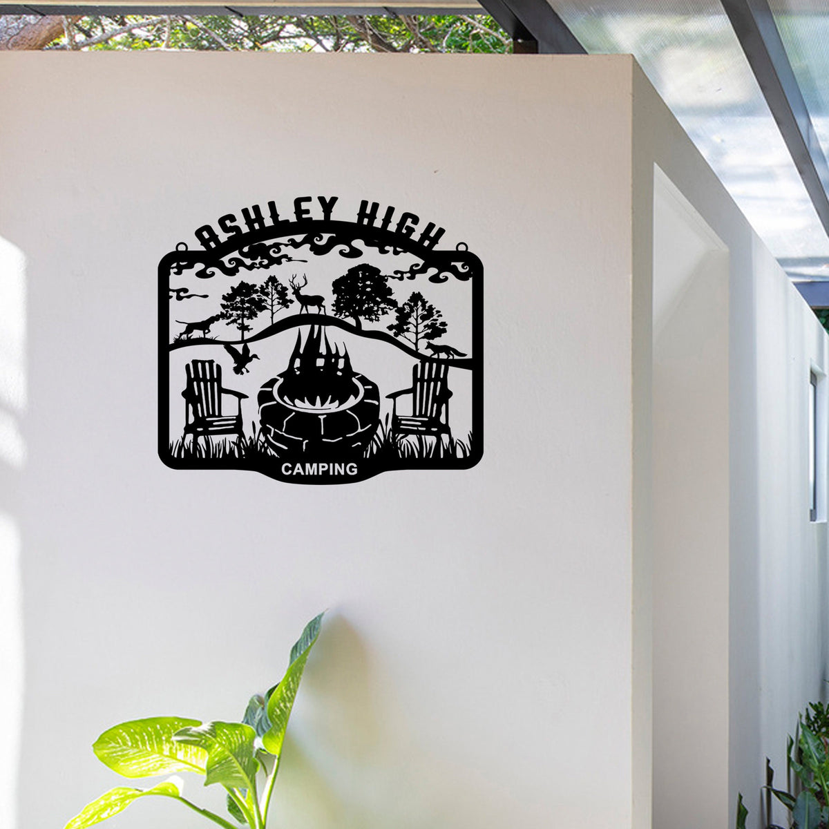 Custom Winter Garden Entry Metal Sign, Personalized Metal Ranch Name Sign, Unique Christmas Gift, House Garden Metal Decor, Anniversay Gift