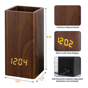 Memorial Gift I'm Always With You - Personalized Pen Holder With Clock