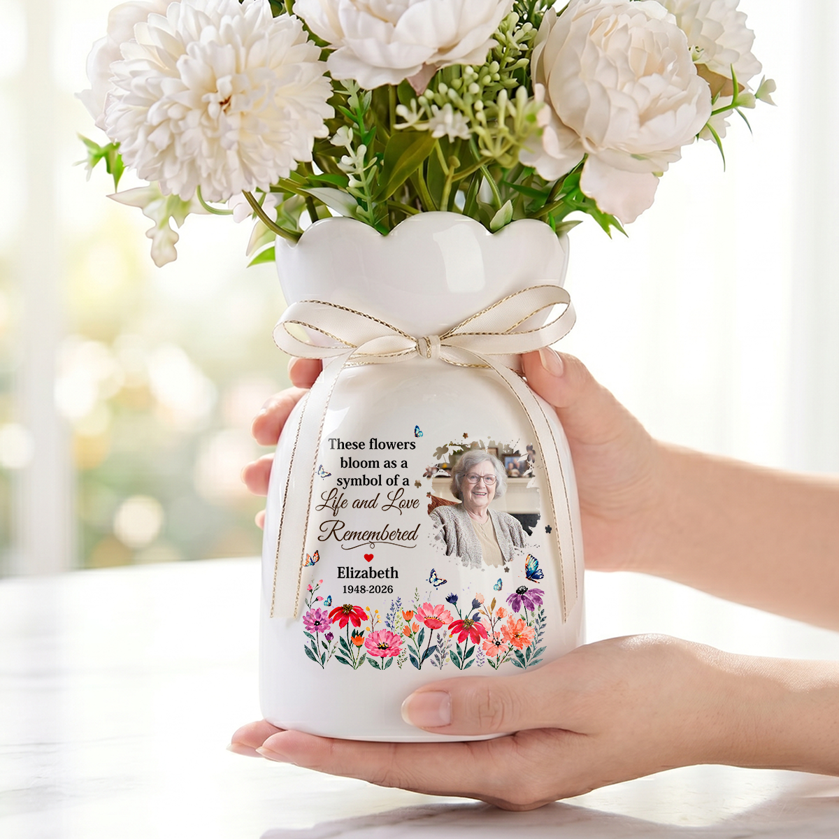 Someone We Love Is In Heaven Personalized Flower Vase