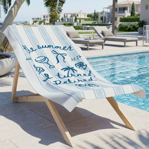 Retirement Gift For Women, The Summer I Turned Retired Beach Towel, Funny Retirement Party Gift For Retiree
