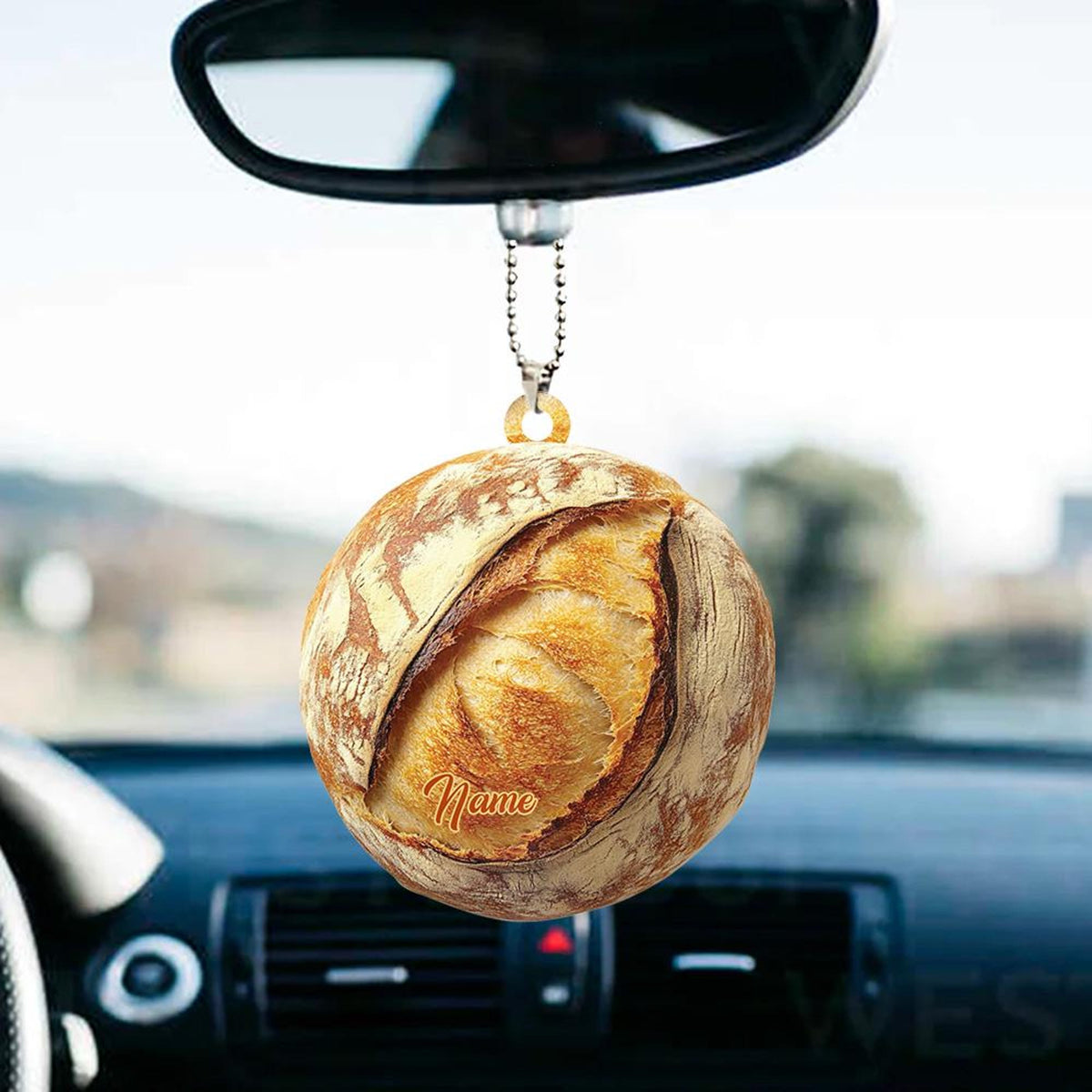 Personalized Sourdough Ornament, Sourdough Bread Christmas Ornament, Bakery Ornament Decor, Baking Ornament, Baker Ornament