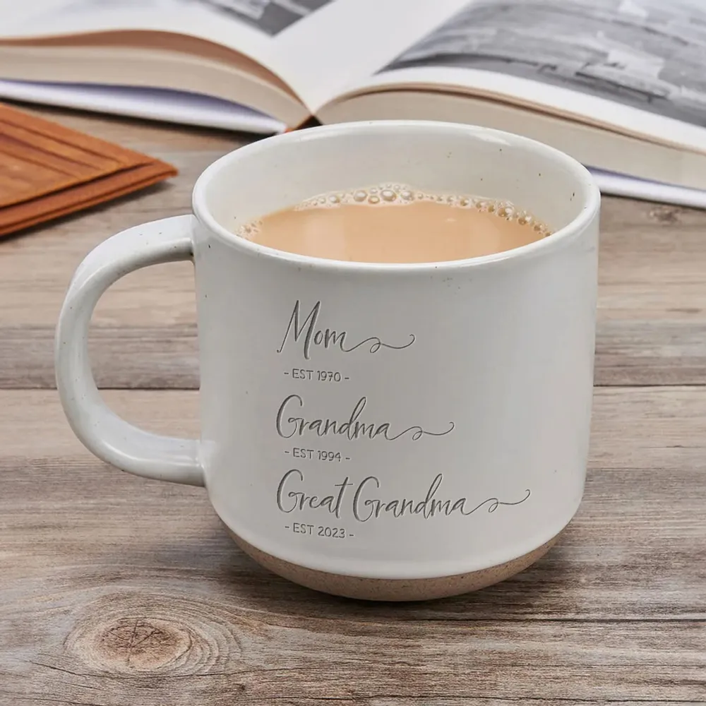 Mom Grandma Great Grandma - Personalized Ceramic Coffee Mug - Mother's Day, Birthday Gift For Mom, Grandma, Great Grandma