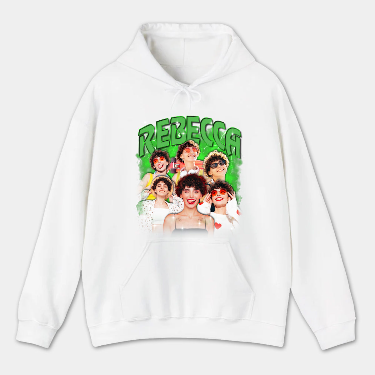 90's bootleg rap tee custom photo - Personalized photo hoodie