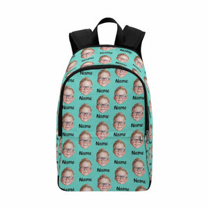 Custom Photo Backpack, Personalized Name Backpack, Custom Bookbag, Travel Backpack, Custom School Backpack, Custom Face Backpack