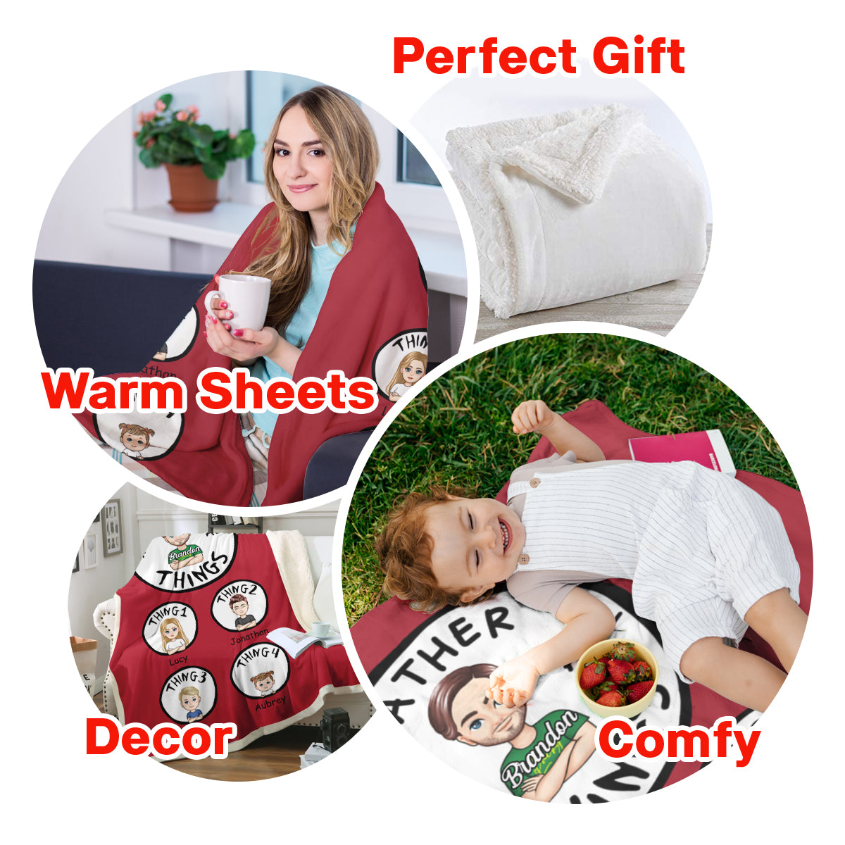 Father Of All Things V2 - Personalized Blanket - Father's Day, Birthday Gift For Father, Grandpa