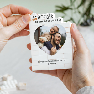 Daddy And Me Gift, Personalised Dad Photo Keepsake, Fathers Day Present From Kids, Best Dad Ever Birthday Gift, New Dad Photo Block