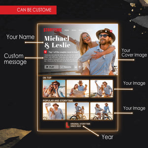 Custom Name Night Light as Valentines Day Gift, Anniversary Gifts, Engagement Gifts, Romantic Gift for Couple, Names and Date Night Lamp Gifts