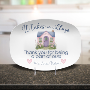 Neighbor Gift Platter Personalized Thank You Gift, Custom Serving Dish, New Neighbor Housewarming, Appreciation Plate