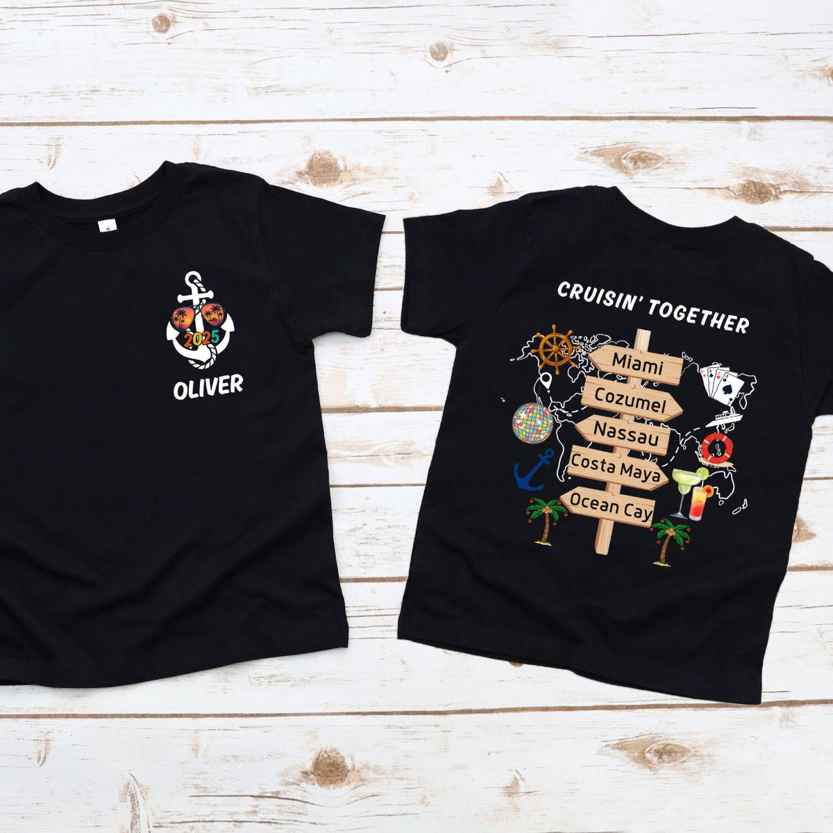 Custom Family Cruise Vacation Shirt, Custom Cruise Destinations Matching Shirt, Personalized Family Christmas Cruise, Adventure Traveler