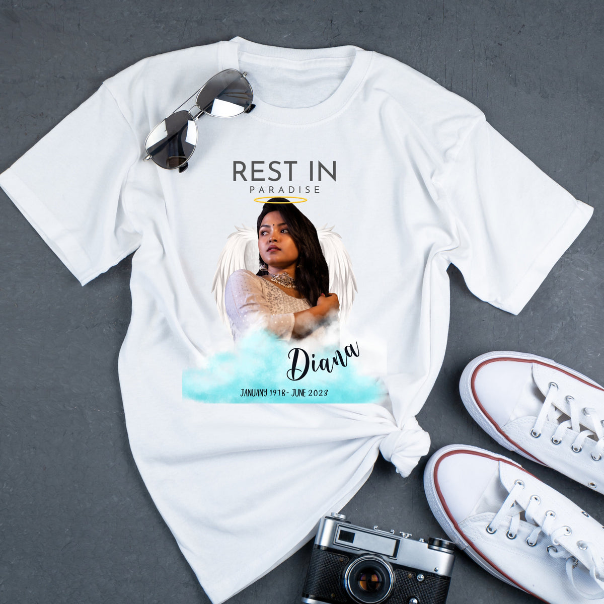 Rest In Paradise - Personalized Shirt - Memorial Gift, In Loving Memory Shirt