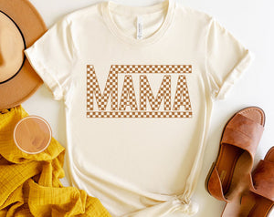 Custom Mama and Mini Checkered Retro Shirts, Mommy and Me Shirts, Mother's Day Shirts