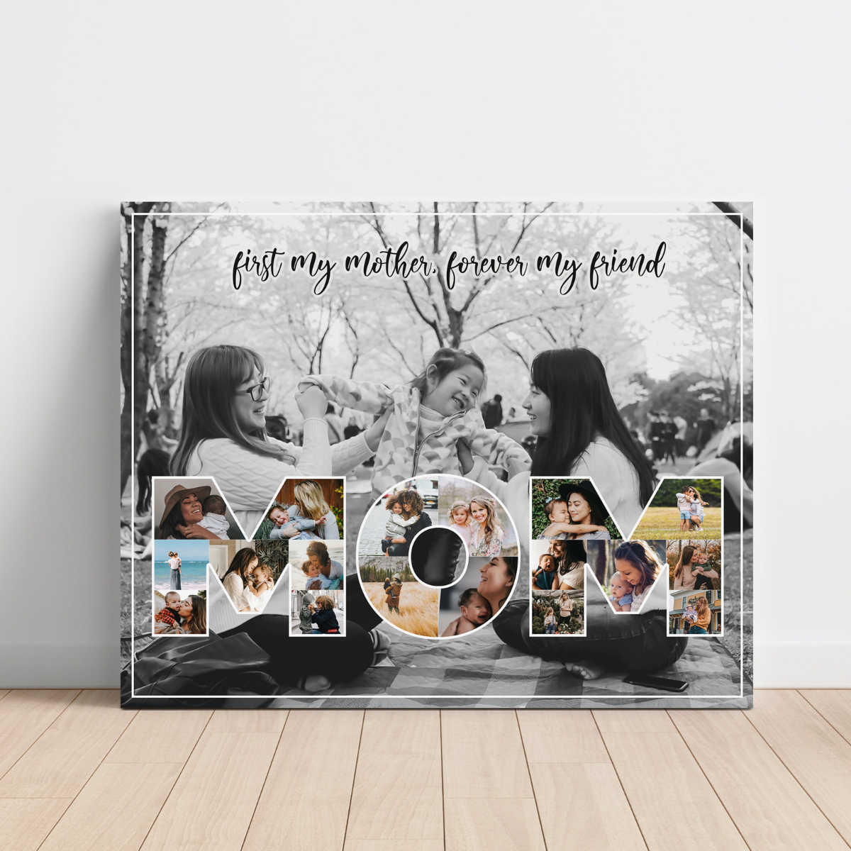 Mother's Day Gift for Mom, Personalized Gift for Mom, Mom Photo Collage Gift, Mom Gift from Daughter, Gift from Son