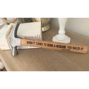 Engraved Hammer,Valentine's Day Gift, Personalized Hammer, Monogram, Hammer, Gift for Dad, Gift for husband, gift for him, Papa Gift