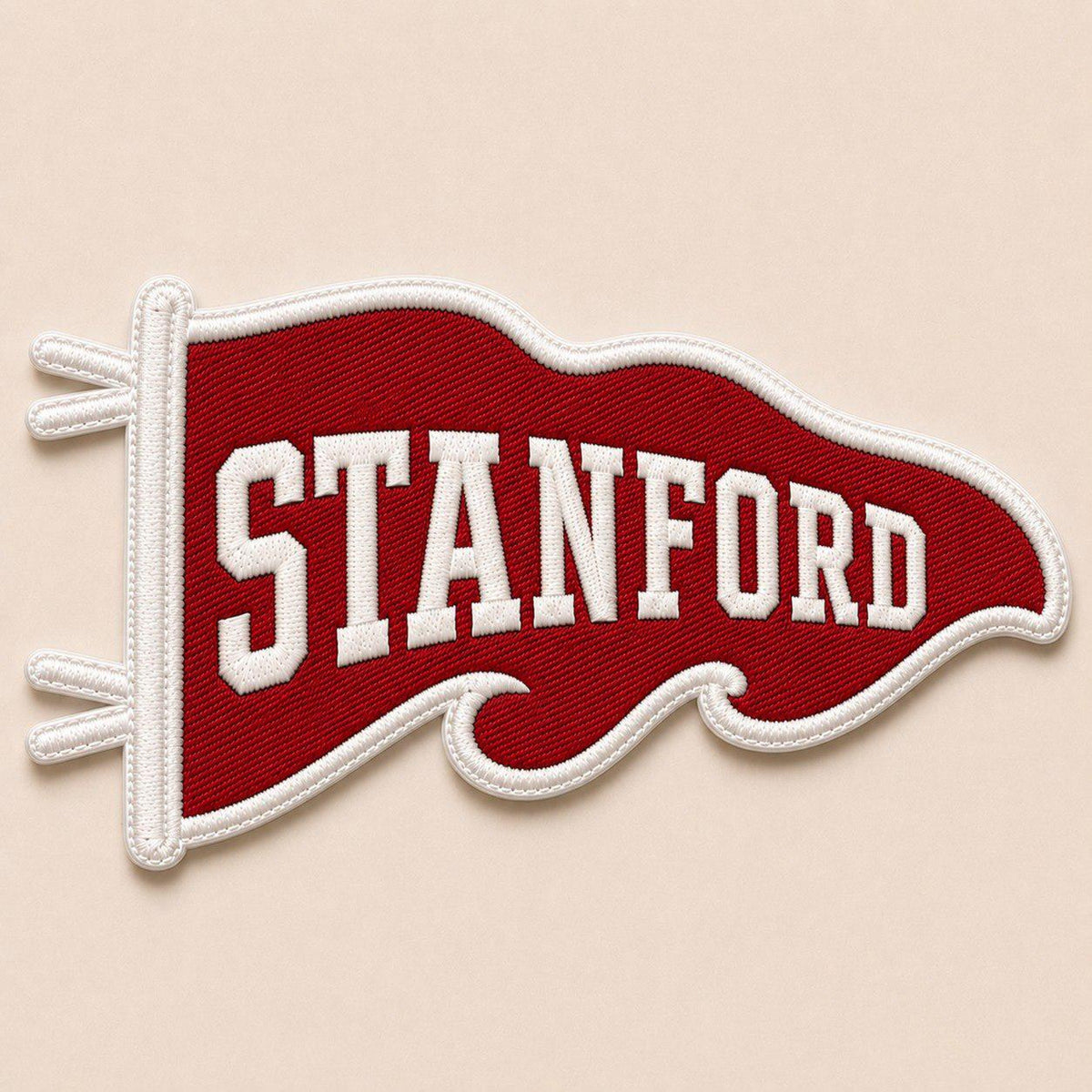 Embroidered Patch College Pennant, Custom School Name Embroidery Keychain, University Pride Accessory