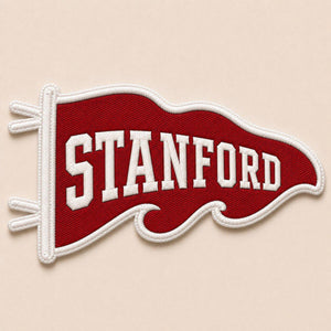 Embroidered Patch College Pennant, Custom School Name Embroidery Keychain, University Pride Accessory