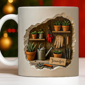 Gardening Tools And Plants Design, Coffee Mug, Gift For Gardening Lovers