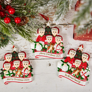 2025 Christmas Ornament With Family Member Name, Personalized Family Ornament, Family Keepsake, Xmas Tree Decor