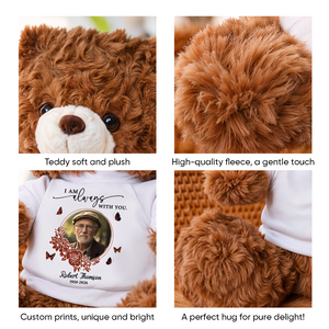 Loving Family You Left Behind Teddy Bear - Memorial Gift - Personalized Plush Bear