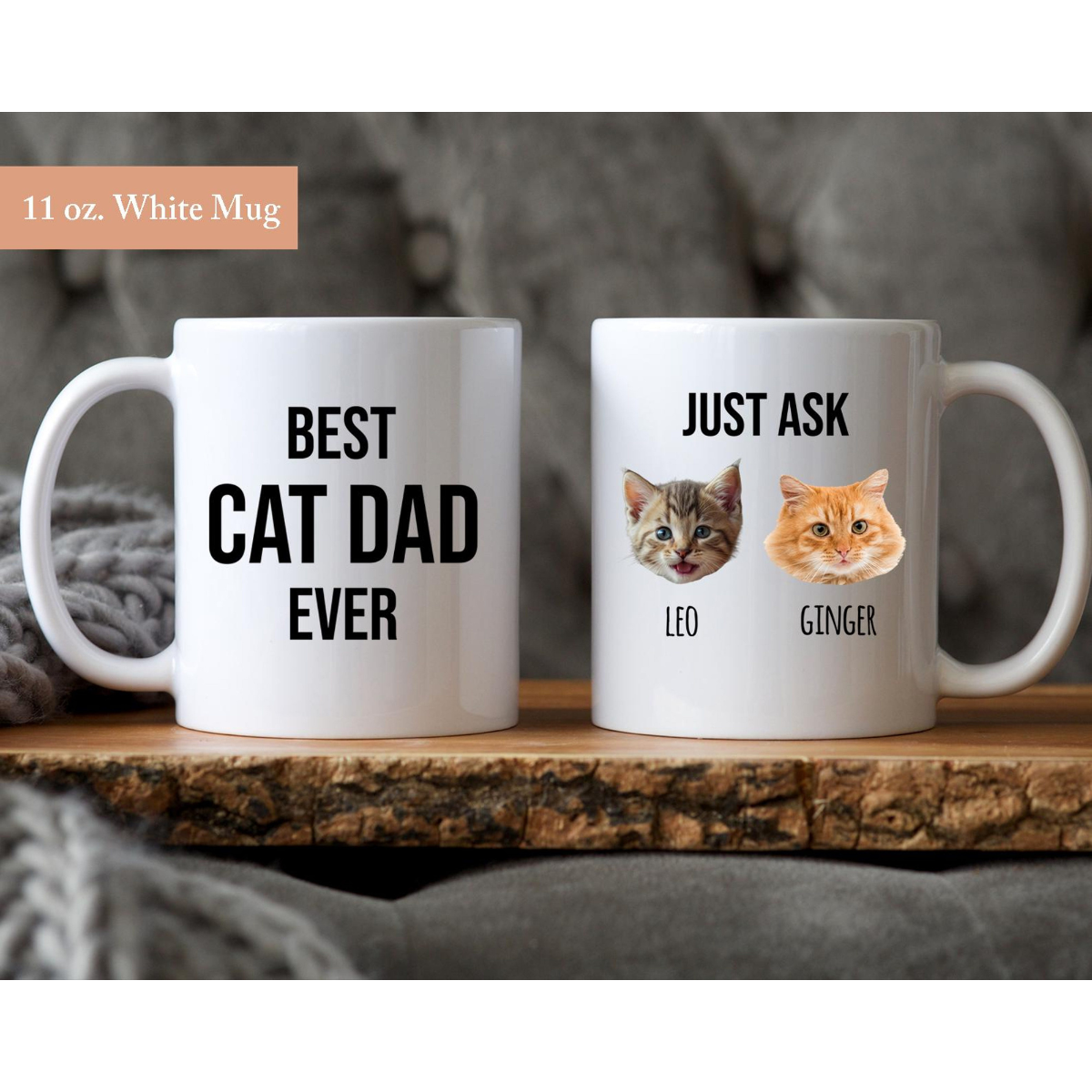Personalized Cat Dad Mug, Gift For Cat Dad, Cat Dad Cup, Best Cat Dad Every Coffee Mug