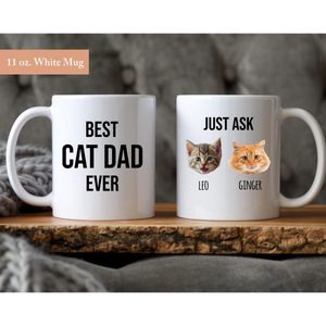 Personalized Cat Dad Mug, Gift For Cat Dad, Cat Dad Cup, Best Cat Dad Every Coffee Mug