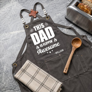 The Grillfather: The Man The Myth The Legend - Personalized Apron for Dad, Grandpa