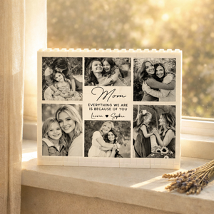 Custom Mom Photo Building Block, Custom Photo Brick Puzzle for Mom from Daughter, Happy Mother's Day Gift, Mom Birthday Gift, Mom Keepsake