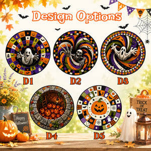Halloween Pumpkin 3D Illusion Rug, 3D Halloween Vortex Rug