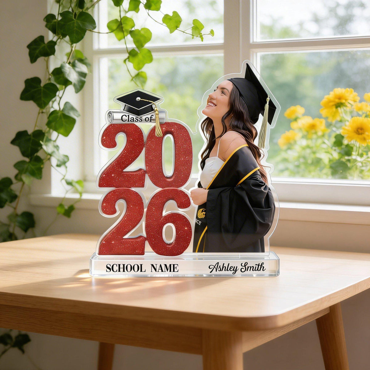 Custom Photo Graduation Acrylic Plaque, Class of 2026 Photo Gift Personalized Grad Keepsake