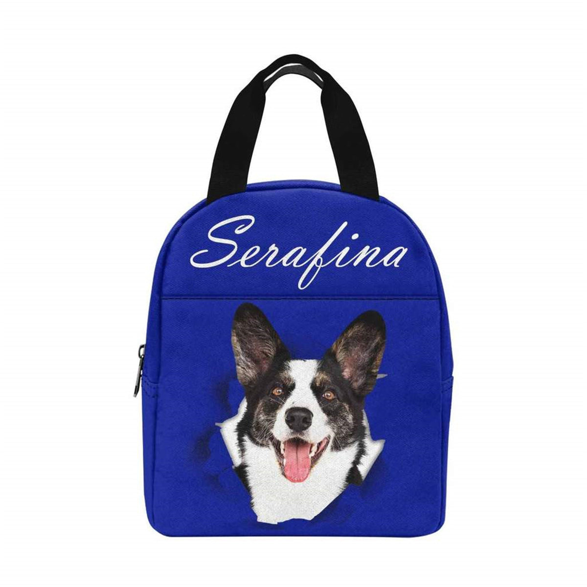Custom Name Lunch Bags for Kids or Adults, Personalized Pet Photo Lunch Bag, Back to School Insulated Box Gift for Children, Birthday Gift