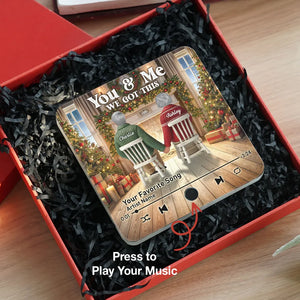 You & Me We Got This Christmas Couple - Personalized Music Fridge Magnet - Gift For Couple