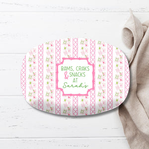 Mahjong Personalized Platter, Game Night, Mahjong Gifts, Mahj Girls Party Decor, Mahjong Dessert Plate