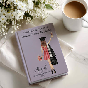 Personalized Girls Graduation Hardcover Journal Matte: Class Of 2026 Gift, Graduation 2026 Gift For Daughter