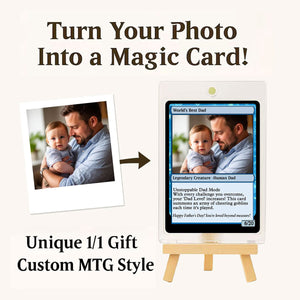 Custom MTG Style Cards, Personalized Father's Day Magic Card, New Dad, Husband, Birthday Gift