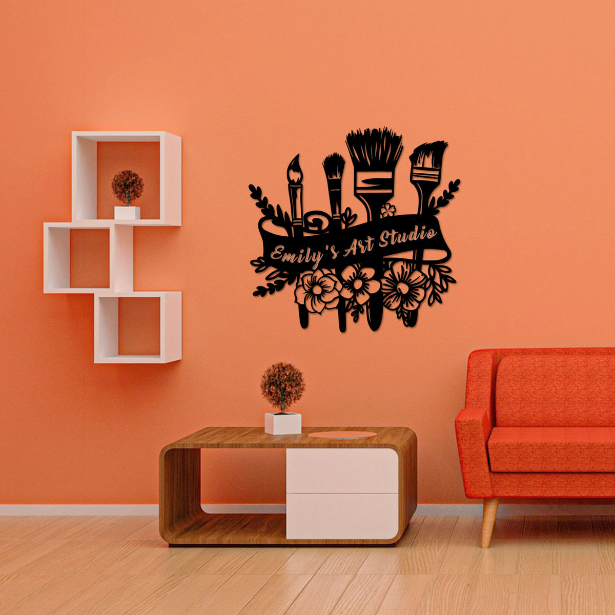 Art Studio Metal Wall Art, Art Studio Sign, Personalized Artist Name Sign, Artist Gifts, Painting Sign Drawing Lover Gift