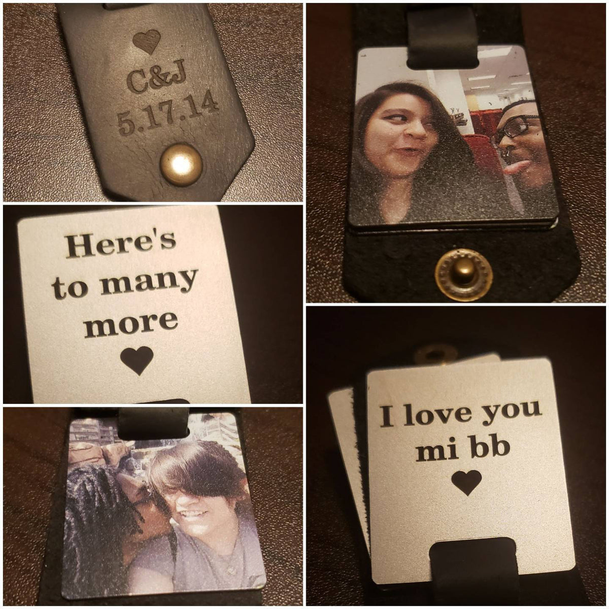 Couple Photo With Message - Personalized Keychain - Gift For Couple