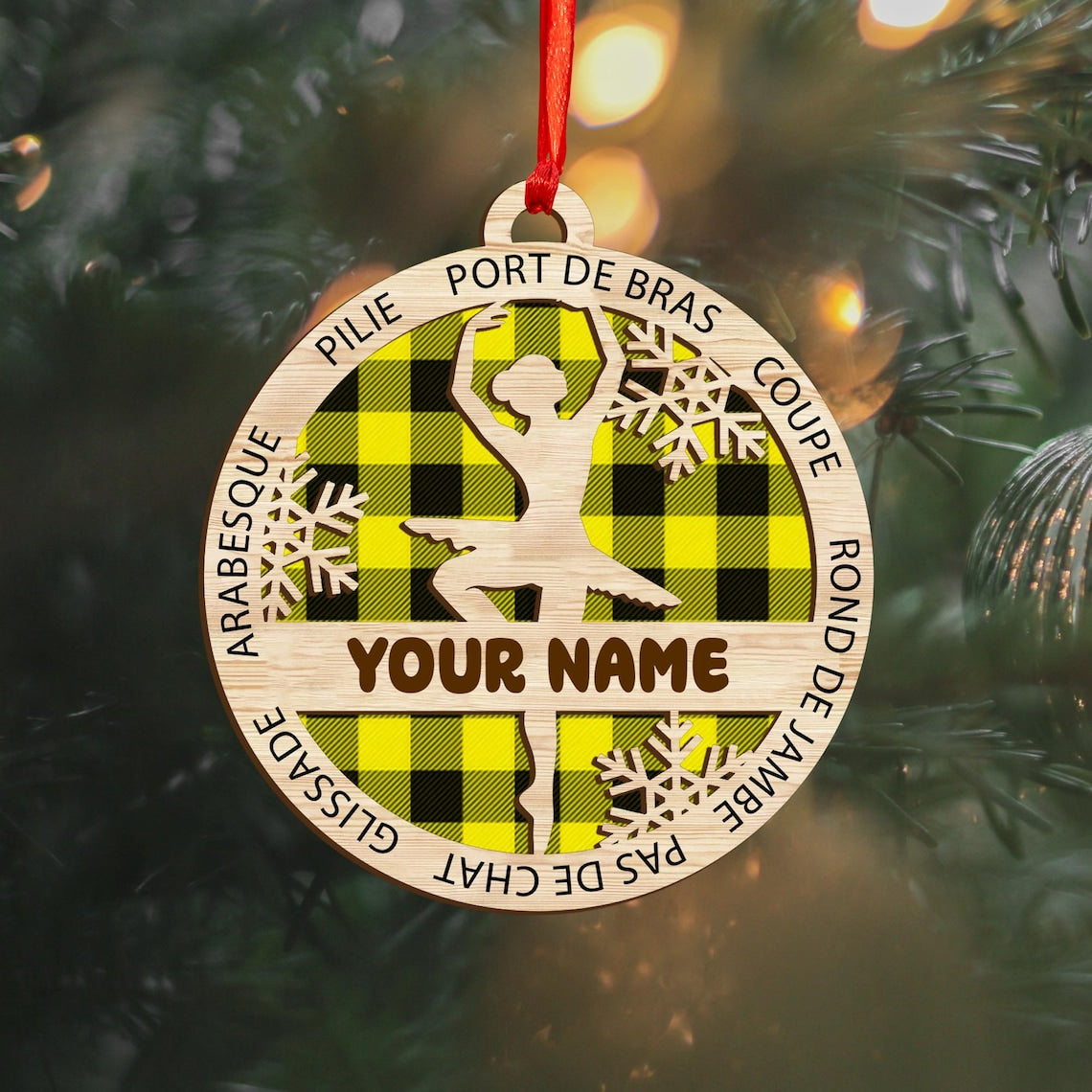 Custom Ballerina Christmas Ornaments, Ballet Ornaments, Christmas Gift For Girl, Christmas For Ballerina, Xmas Gift For Ballet Girls