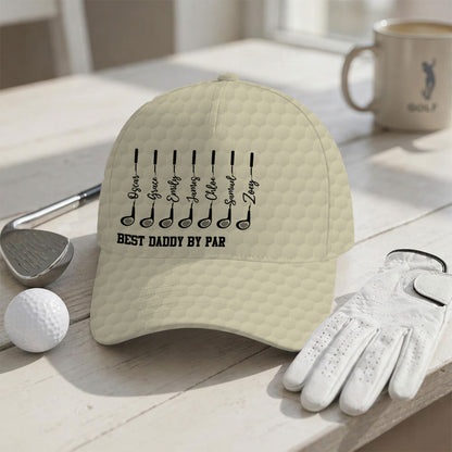 Best Dad Grandpa By Cap - Personalized Cap