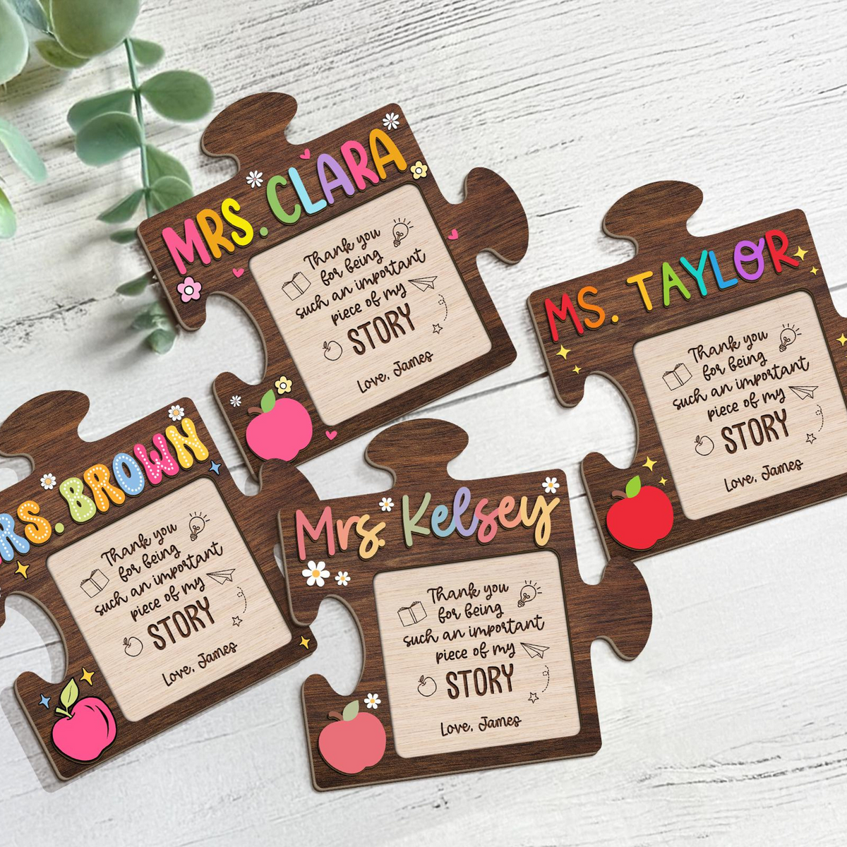 Personalized Teacher Gifts, Teacher Sticky Note Holder, Teacher Appreciation Gifts, Thank You Gifts For Teacher, Elementary Teacher Gift