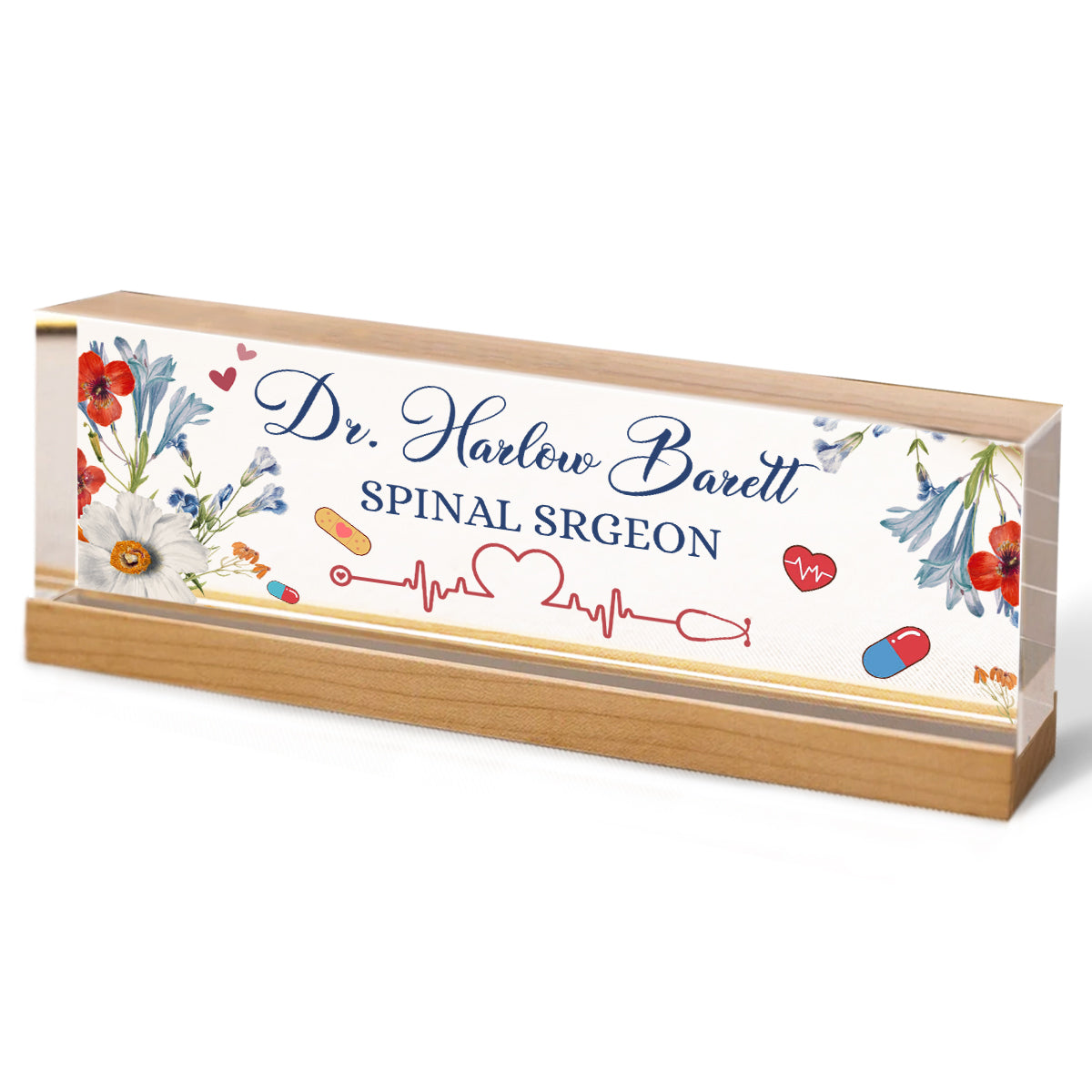 Personalized Medical Career Desk Name, Nursing Doctor Medical Physician Desk Plaque, Doctor Desk Decor, Custom Nurse & Doctor Gift