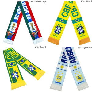 National Soccer Fan Scarf, Soccer Supporter Scarf, Perfect for Stadium Game Day, World Tournament Matches & National Team Fans