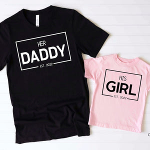 Custom Matching Daddy and Me Shirts, Fathers Day Shirt, Family Outfits, Gifts for New Dad