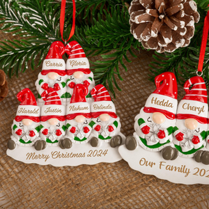 Personalized Resin Christmas Ornament, Santa Christmas Family Ornament, Holiday Ornaments for Family 2025, Christmas Hanging Decor