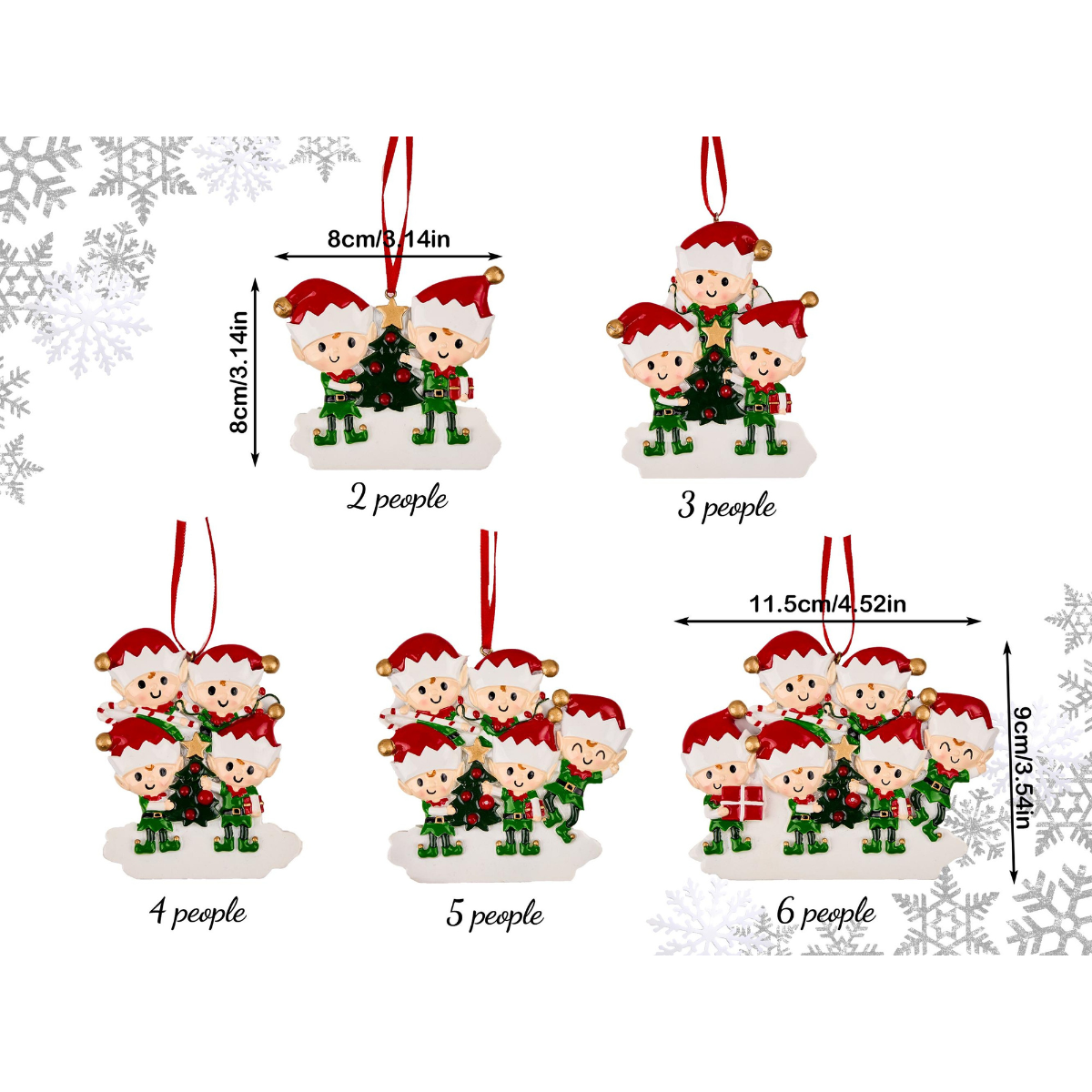 2025 Family Christmas Tree Ornament, Personalized Family Names Resin Ornament for Xmas, Family Christmas Gift, Xmas Tree Decor