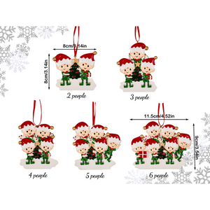 2025 Family Christmas Tree Ornament, Personalized Family Names Resin Ornament for Xmas, Family Christmas Gift, Xmas Tree Decor
