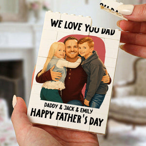 We Love You Dad - Personalized Building Block