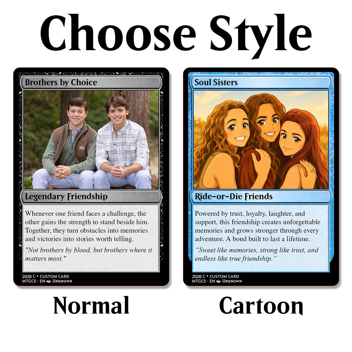 Some Friendship Transcend Species - Custom Trading Card