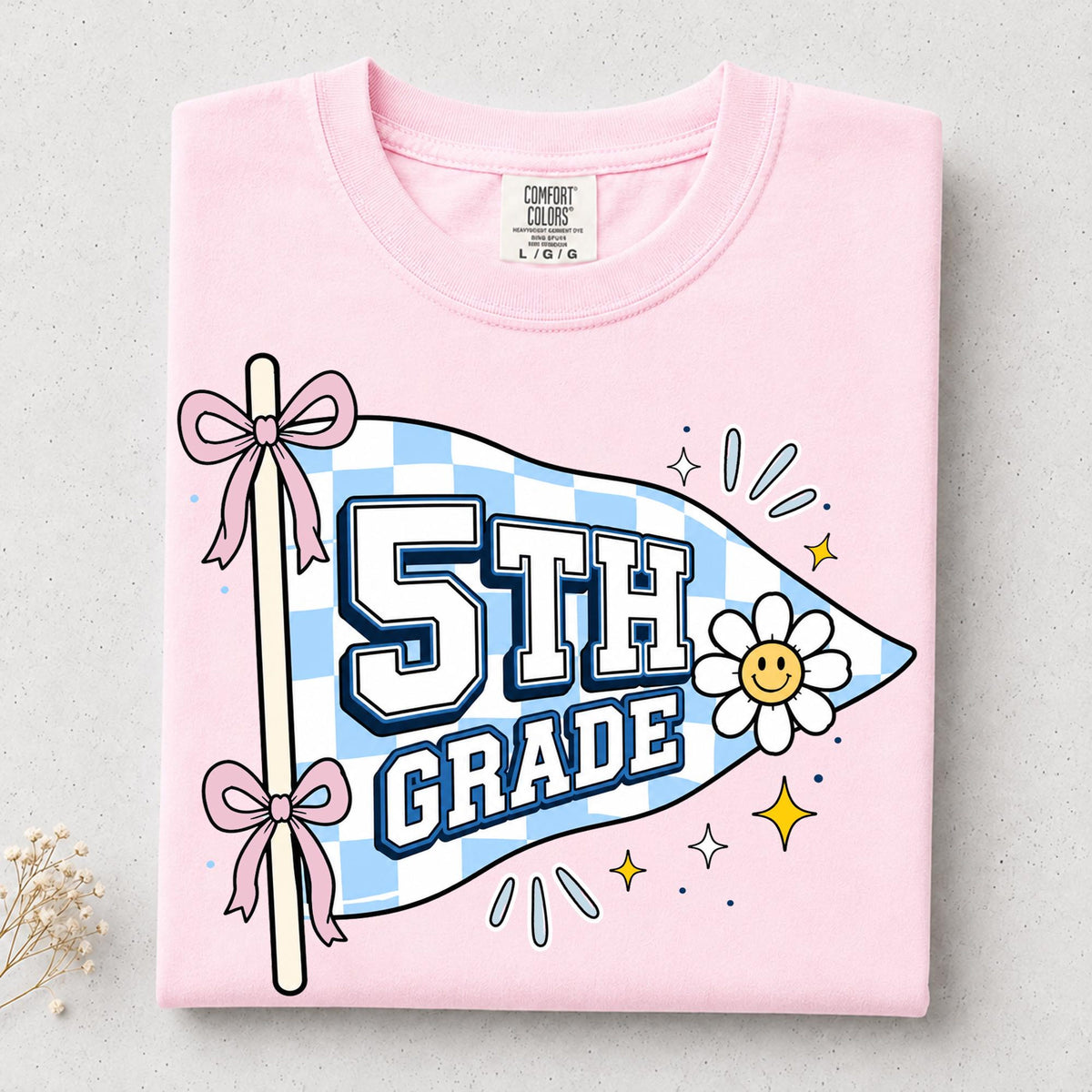 Grade Level Teacher Shirt, 1st 2nd 3rd 4th 5th Grade Pennant Tee, Back To School Shirt, Cute Elementary Teacher Gift